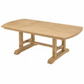 Tavolo da pranzo in legno rovere massello 200x100x75 cm